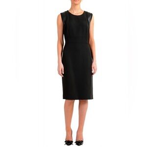 1️⃣3️⃣7️⃣ Hugo Boss Daleta Leather Trim Dress